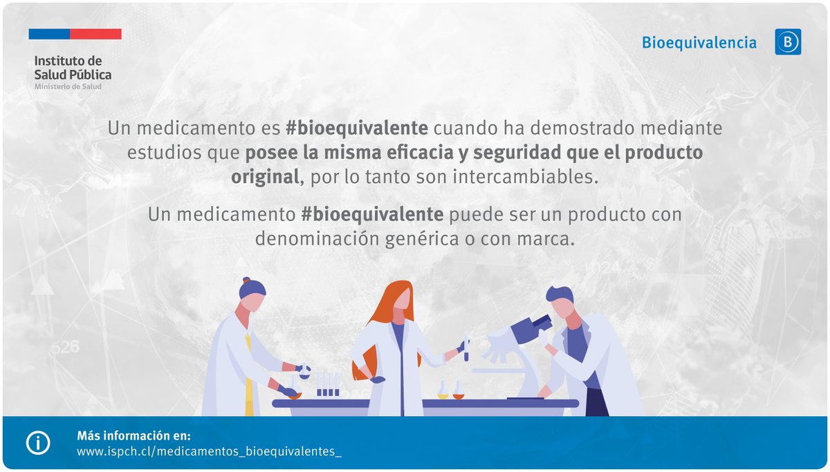 ispch's tweet photo. Prefiere medicamentos #bioequivalentes.
El @ispch garantiza su calidad, seguridad y eficacia.
Más información en: https://t.co/NEjYJehM5C https://t.co/J7jjxmhRmA