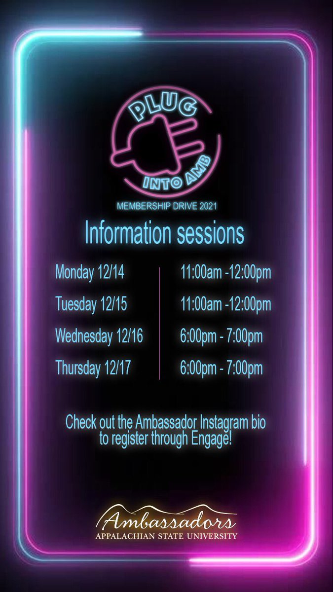 TOMORROW our information sessions for our 2021 Membership Drive begin! Don’t forget to sign up for one by using the links in our bio! We can’t wait to see all of you!