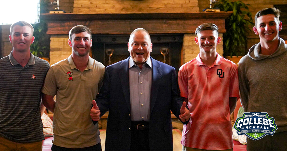 pxg's tweet photo. Whoโs ready to see these four college athletes take on Scottsdale National Golf Club? We know we are! ๐
The inaugural PXG College Showcase will air December 16th at 7 p.m. ET on the @GolfChannel. #CGolfShowcase #WeDealInHope #PXG #PXGTroops @CGolfShowcase @WeDealinHope https://t.co/UHFlg4fdTU