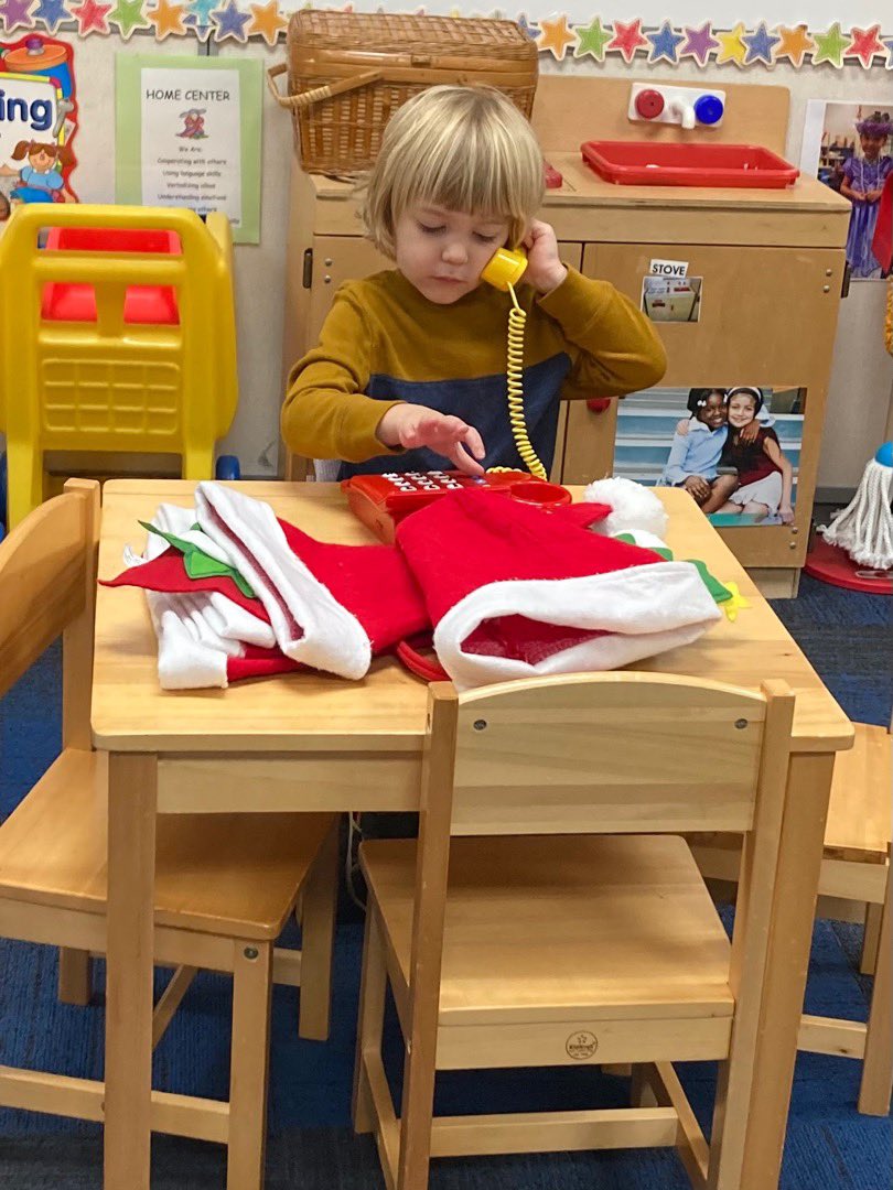 Making calls to Santa...put me down for house plants, bird feeders, and treatments for ALS while your at it little one