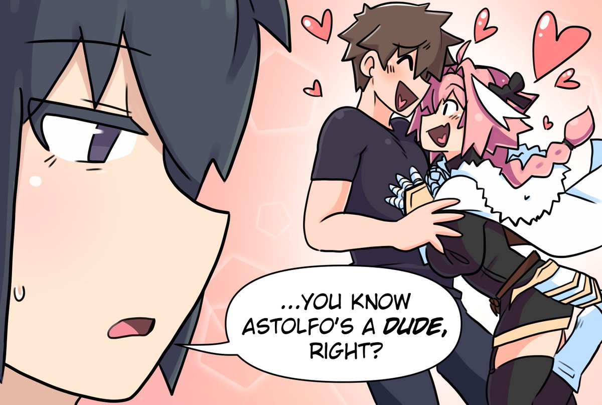 Merryweatherey's tweet photo. "You know Astolfo's a dude, right?" https://t.co/BU1H9avTh0