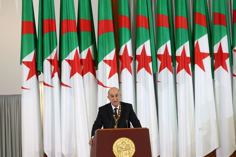 أول ظهور للرئيس الجزائري عبد المجيد تبون منذ نحو شهرين