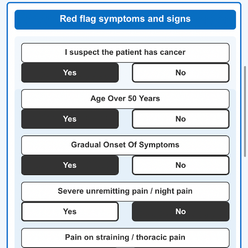 MSKpredict's tweet photo. Do you treat people with #backpain #sciatica #spinal #redflags? The new #MSKpredict #app helps you with the #diagnosis and #decisionmaking process. Download FREE to try it now on iPhone and Android. #MSK #GP #FCP #physio