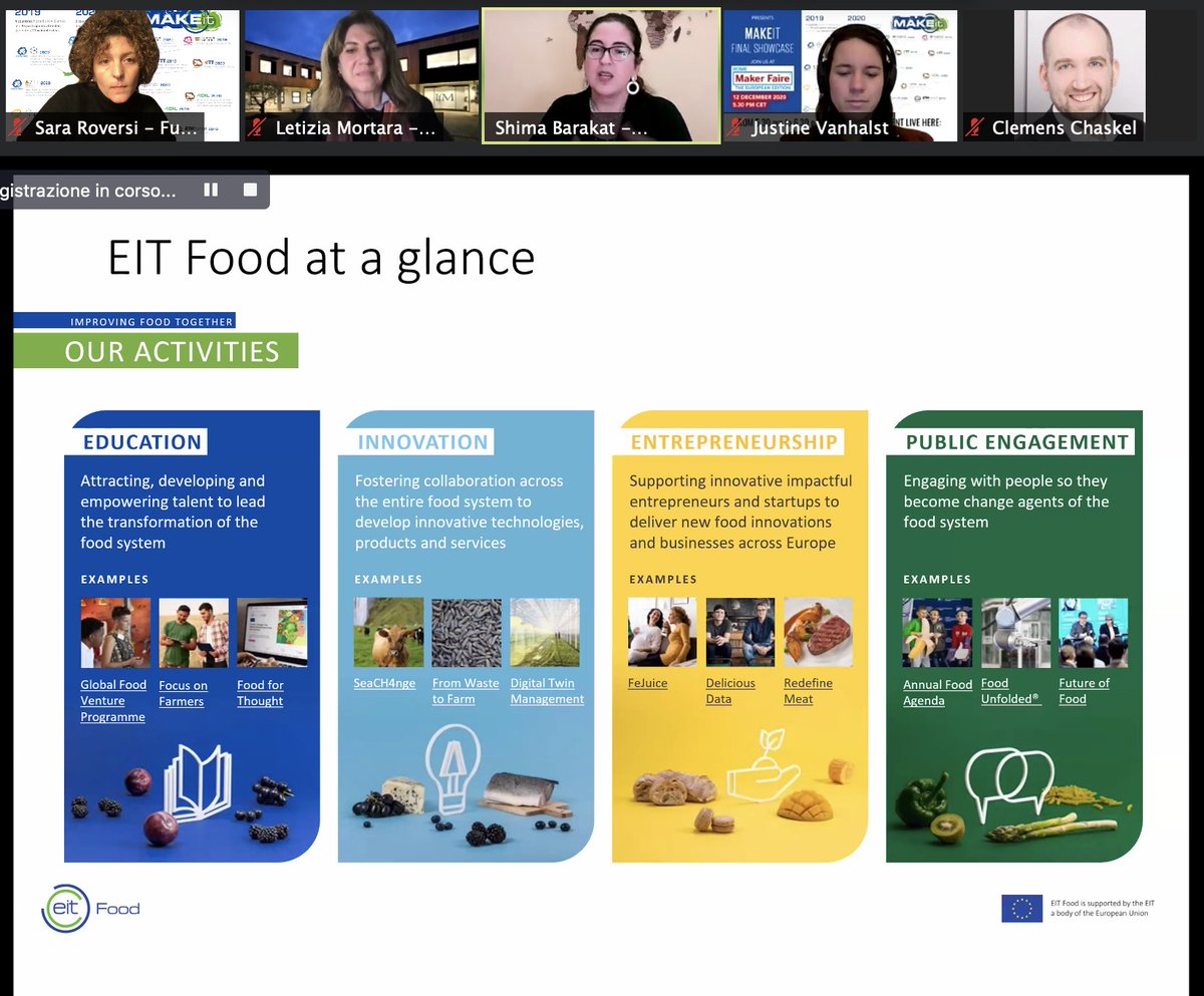 saroversi's tweet photo. #Food is the nexus between the #Health #Humans #Planet ...#FoodSystems revolution is underway!
don't miss the opportunity to learn about @EITFood and the new #fastprototyping methodology #MAKEathon at
Join @Ffoodinstitute at @MakerFaireRome #MFR2020
👉 https://t.co/bYggeonmgd https://t.co/R0nJpS1VuH