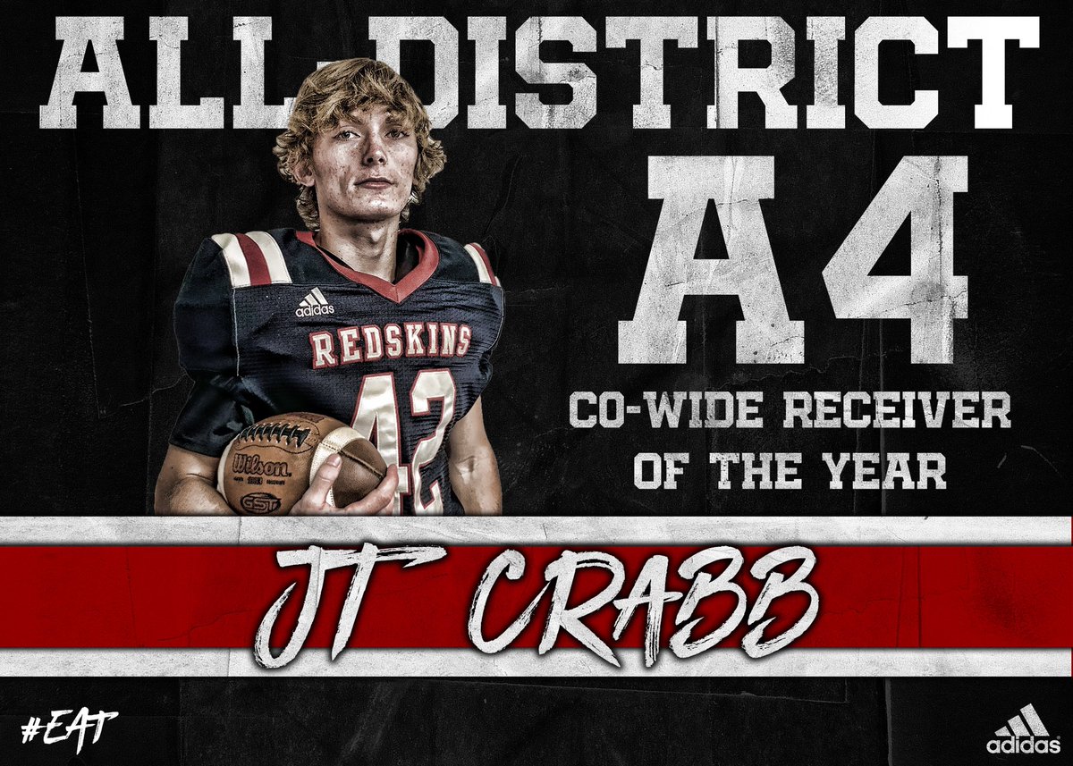 RushSpringsFB's tweet photo. District A4 was loaded with talented players this year and we are honored to be able to have three Redskins make the All-District Team.
Congratulations to Zane Harper, Kade Worden, and JT Crabb!
1-0 Every Play, Every Day! #EAT #RushPride https://t.co/mWjTMgvYoM