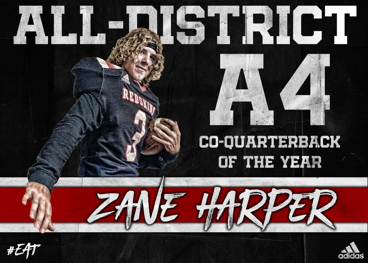 RushSpringsFB's tweet photo. District A4 was loaded with talented players this year and we are honored to be able to have three Redskins make the All-District Team.
Congratulations to Zane Harper, Kade Worden, and JT Crabb!
1-0 Every Play, Every Day! #EAT #RushPride https://t.co/mWjTMgvYoM
