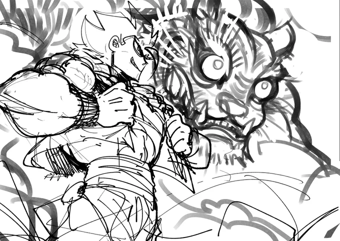 redraw the tiger sketch too! Good night everyone ! XD!!
?? 