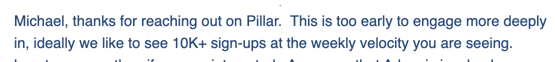 You'd be surprised how many VCs are afraid of taking risks. Many will talk publicly about how no idea is too early or too crazy. Then they'll ask for data no pre-launch startup has, drag their feet, and ghost you. Once you get a big name onboard, they reappear and ask to come in