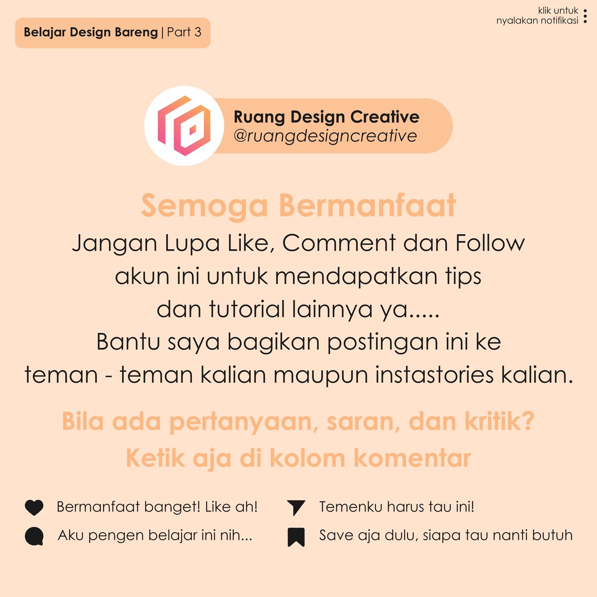 ruang_creative's tweet image. 4 Aplikasi Yang Bisa Digunakan Untuk Membuat Desain Grafis?🧐😳
.
Jawaban nya tinggal geser aja kiri yah dan jangan lupa dibaca yah !!!😁🤩
.
#belajardesignbareng #ruangdesigncreative #tutorialdesain #tipsdesain #trikdesain #desaingrafis #microblog #belajardesain