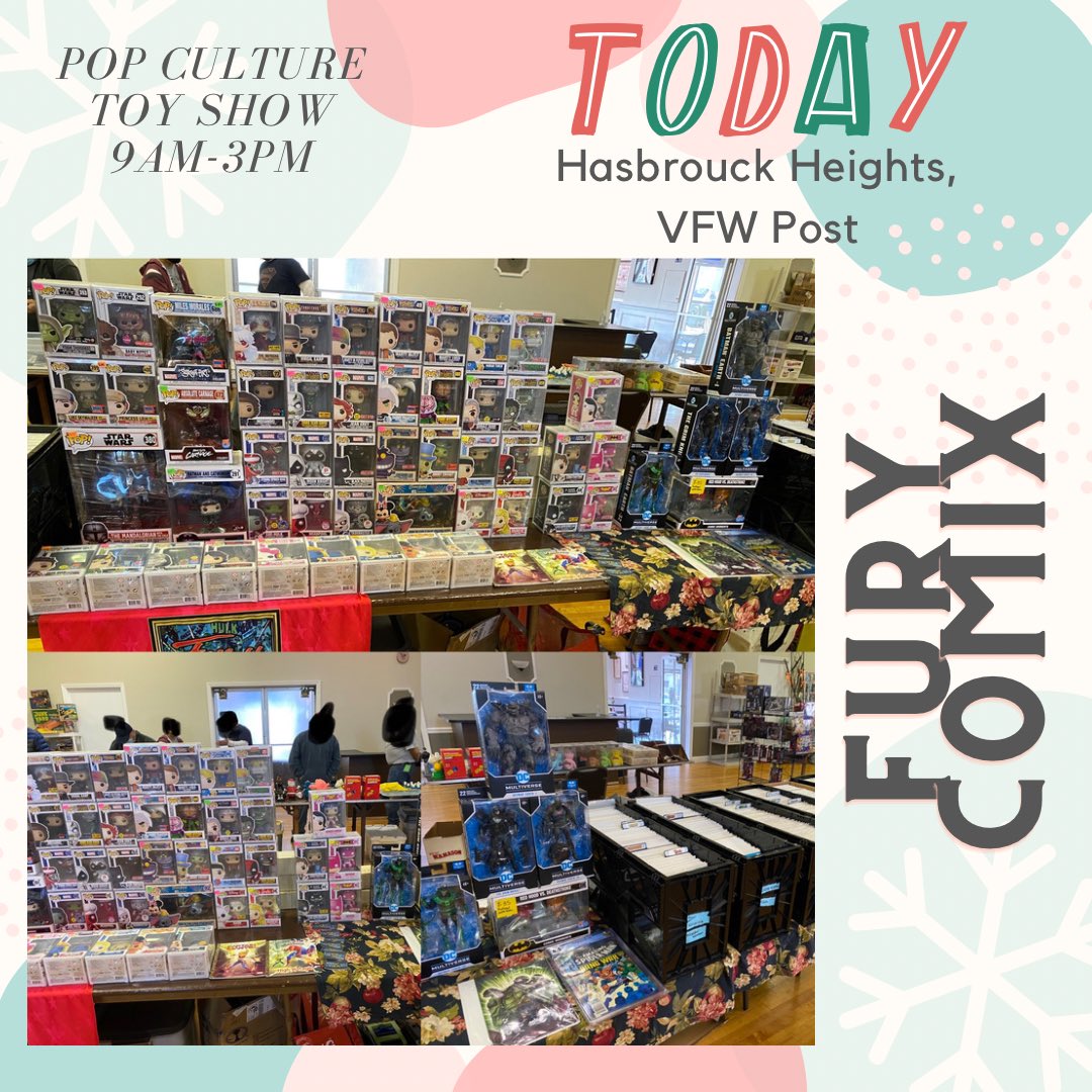 FuryComix's tweet photo. #comicon #comics #toys #funkopops #jersey come through https://t.co/JJlmfy5azN