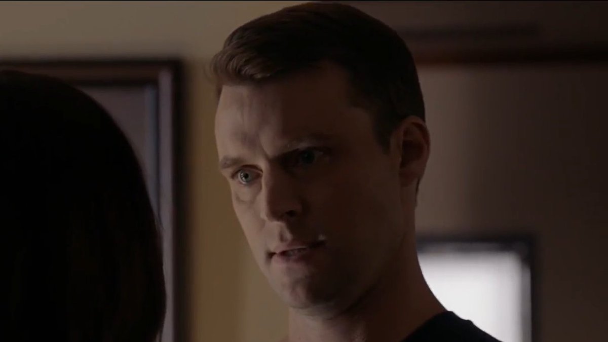 When he put his feelings aside and supported Gabby's work in Puerto Rico."You were meant to do this. All your training - it lead you to this. I'm just lucky I got to walk alongside you as long as I did. I'm proud of you."