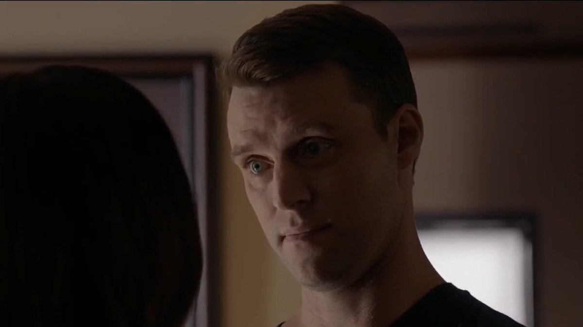 When he put his feelings aside and supported Gabby's work in Puerto Rico."You were meant to do this. All your training - it lead you to this. I'm just lucky I got to walk alongside you as long as I did. I'm proud of you."