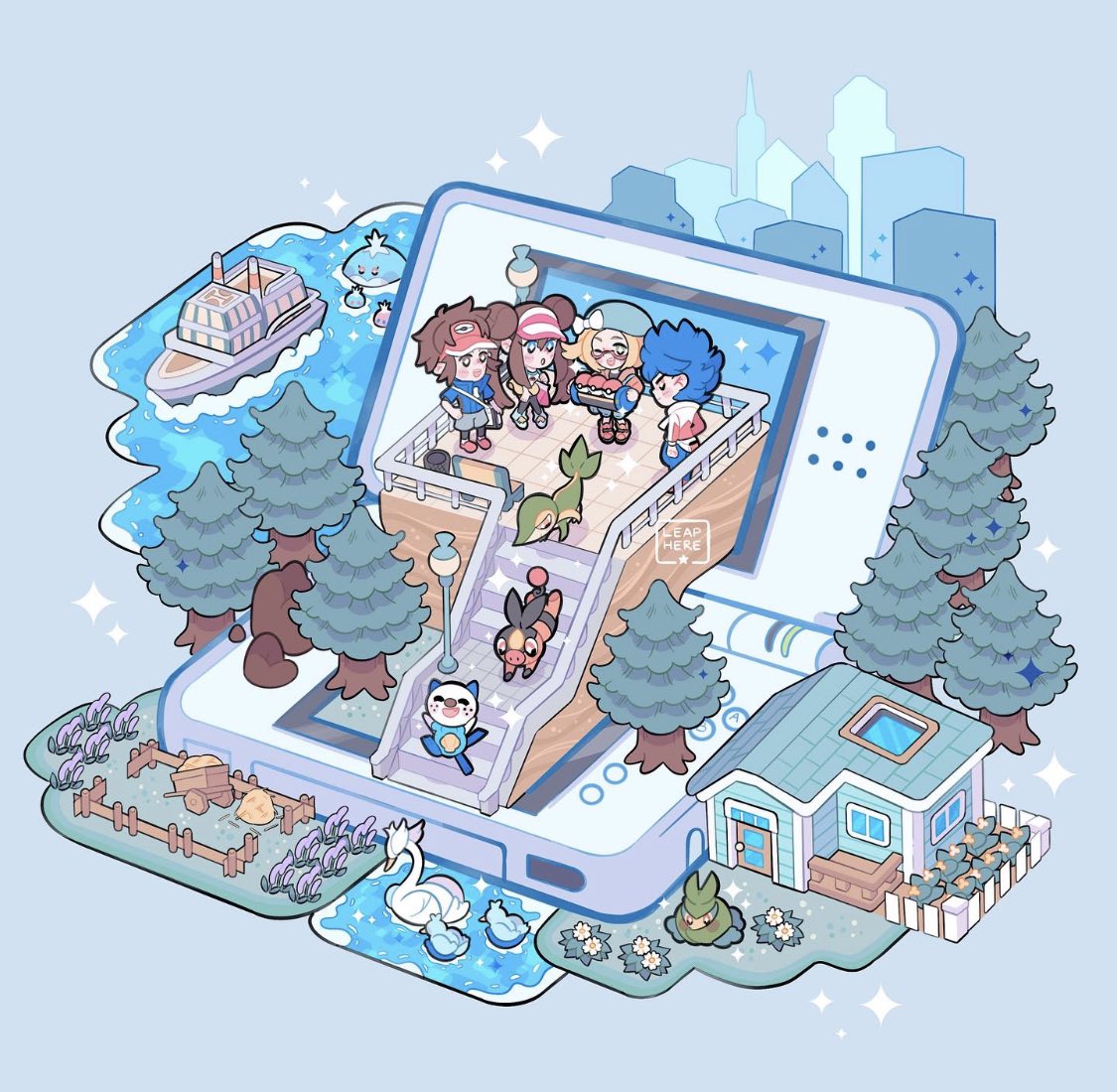 leaphere_'s tweet photo. Black2&amp;White2: Beginning of the Adventure! ❤️💙💚 https://t.co/tRqdVK1v9c
