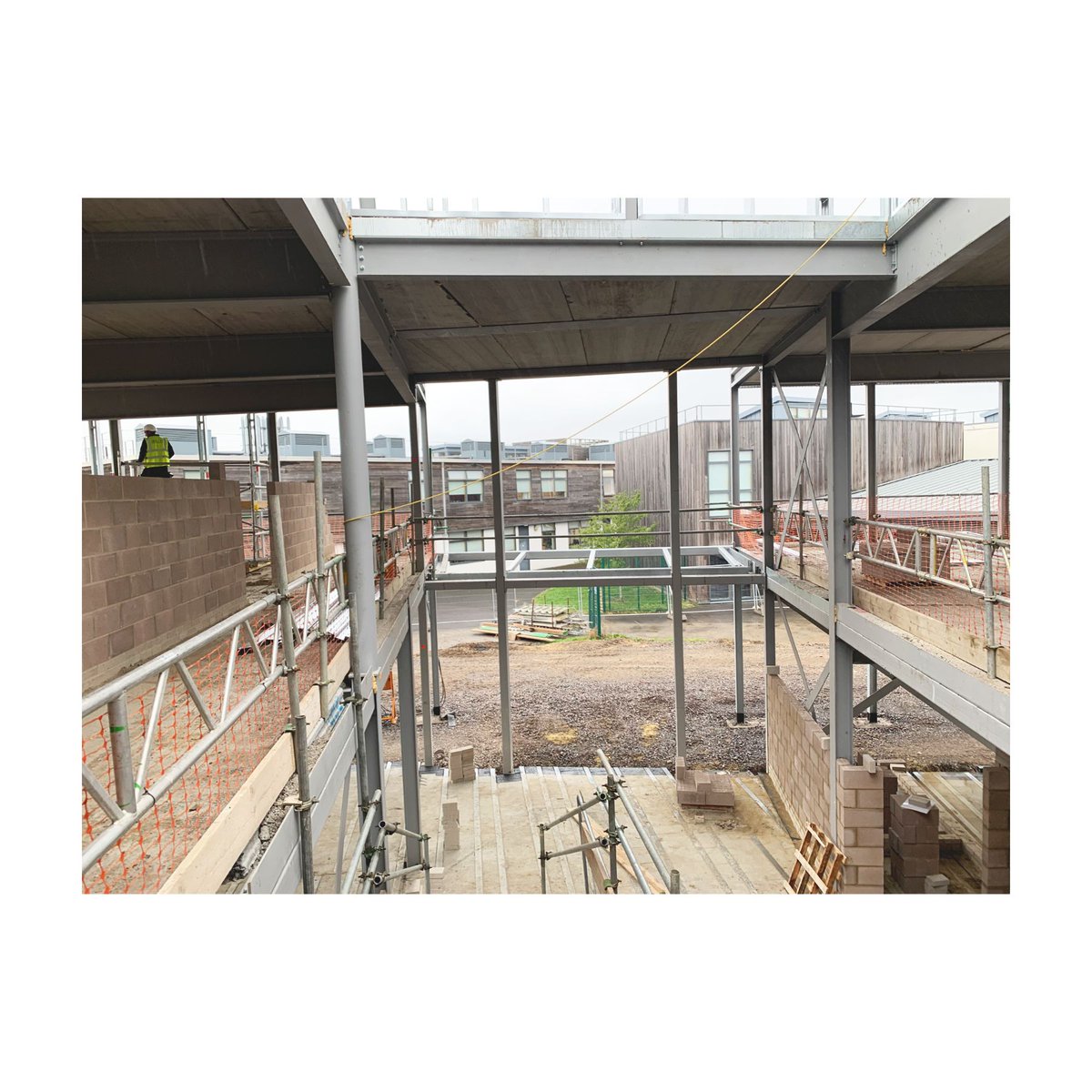 On site at our project for Melksham Oak School, Wiltshire. #FootprintArchitects