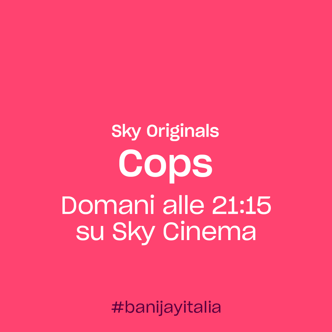 BanijayItalia's tweet photo. Tra i protagonisti più coloriti di #SkyCops ci sono sicuramente @FrancesNonJova e Claudio Bisio 👮👩‍✈️👮🏻‍♀️👨🏻‍✈️

La banda di poliziotti più confusionaria e irriverente che abbiate mai visto sta per fare il suo esordio su Sky Cinema, a domani! 🚓 Una prod. #banijayitalia e @skyitalia https://t.co/nlRjsnPqEV