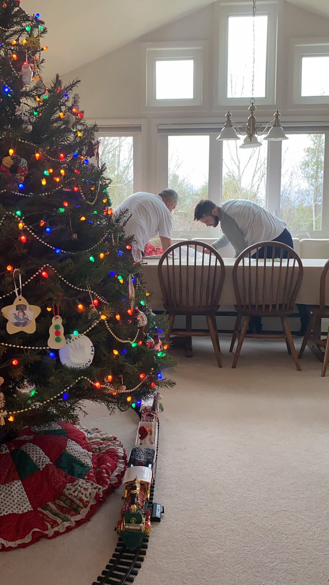 allisonhiza_'s tweet photo. How many guys does it take to put up candles in the window? ...But also I love these two so much ❤️🎄 https://t.co/DPysbghTcl