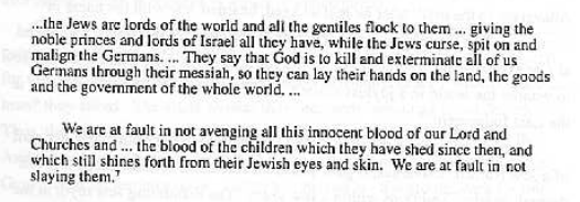 Martin Luther in 1543 wrote this.