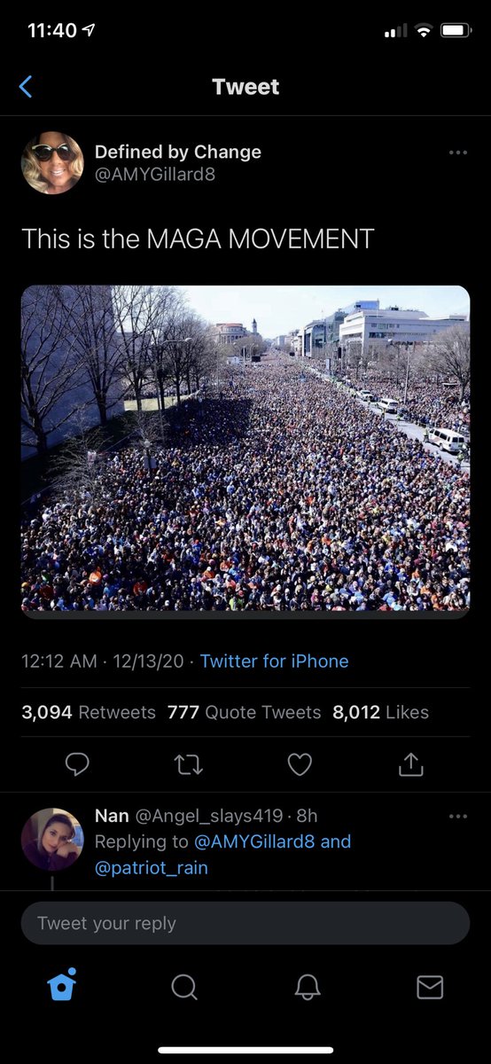 LMAO who’s going to tell them that’s a photo from <a href="/AMarch4OurLives/">March For Our Lives</a> of nearly a million people demanding stronger gun laws and an end to gun violence.