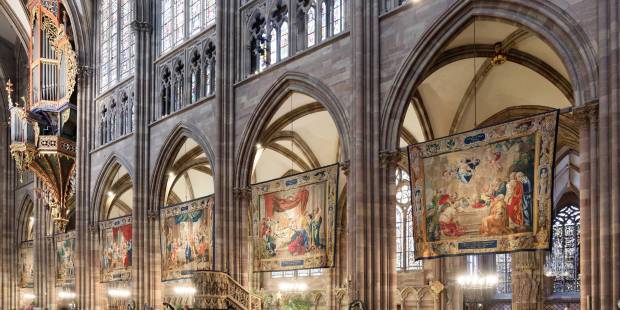 SoyonsCatholic's tweet photo. À Strasbourg, des tapisseries conçues pour Notre-Dame de Paris s’exposent https://t.co/ofIQ3fNLx8 https://t.co/KbMLLCsava