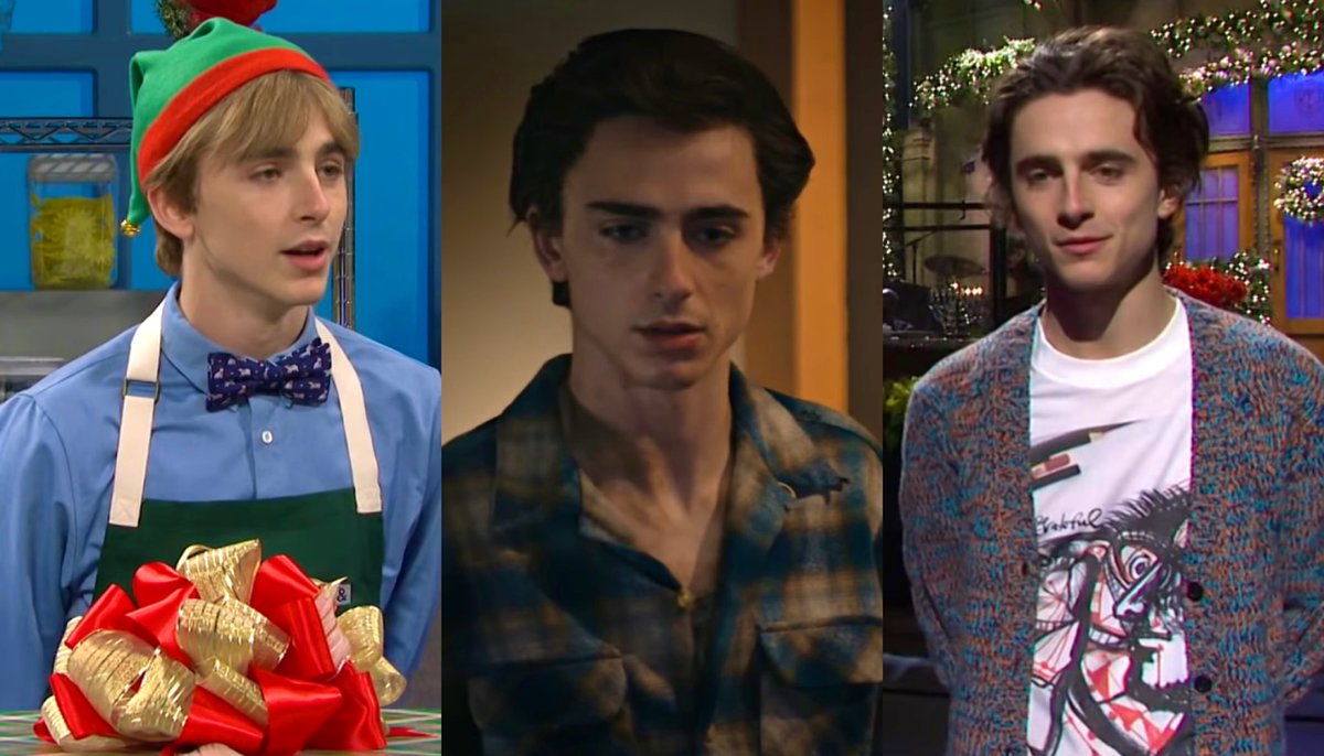 z3ffirelli's tweet photo. timothée throughout the episode #SNL https://t.co/gbLFk6ISkz