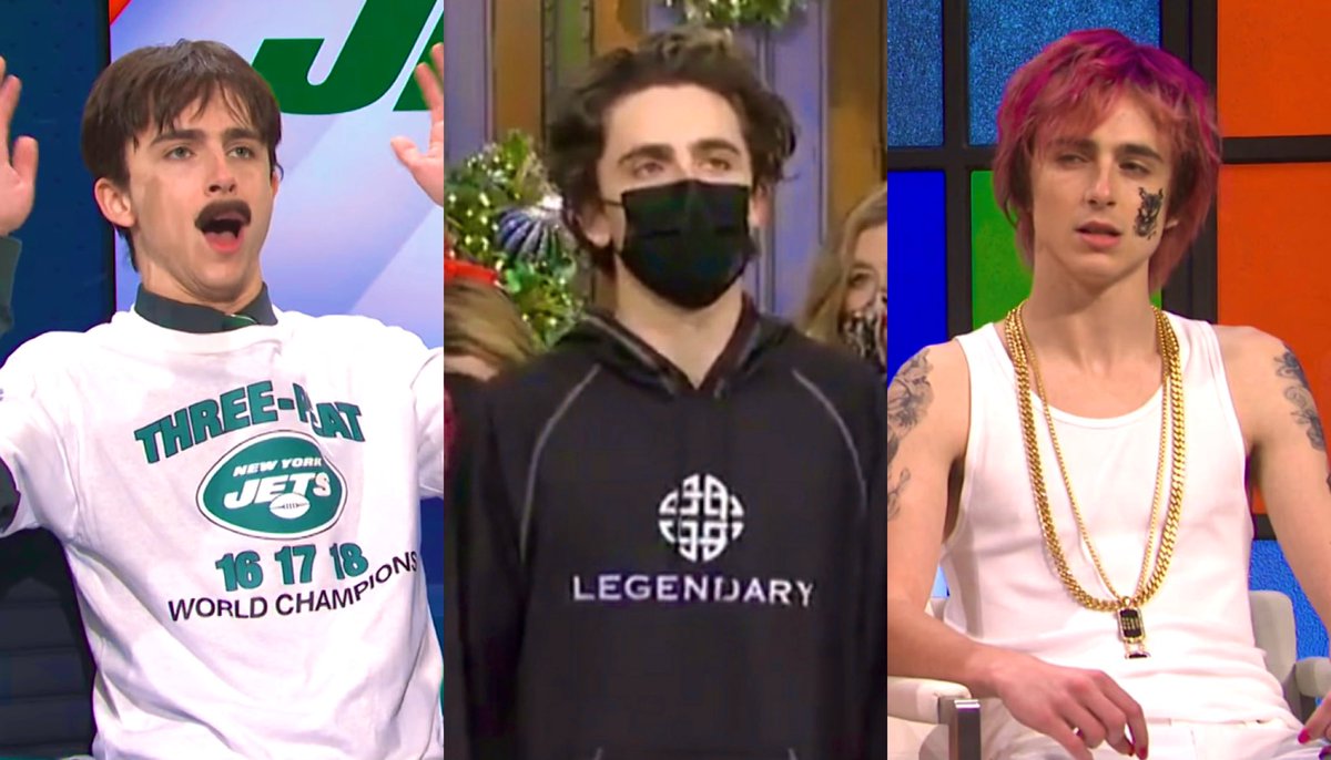 timothée throughout the episode #SNL