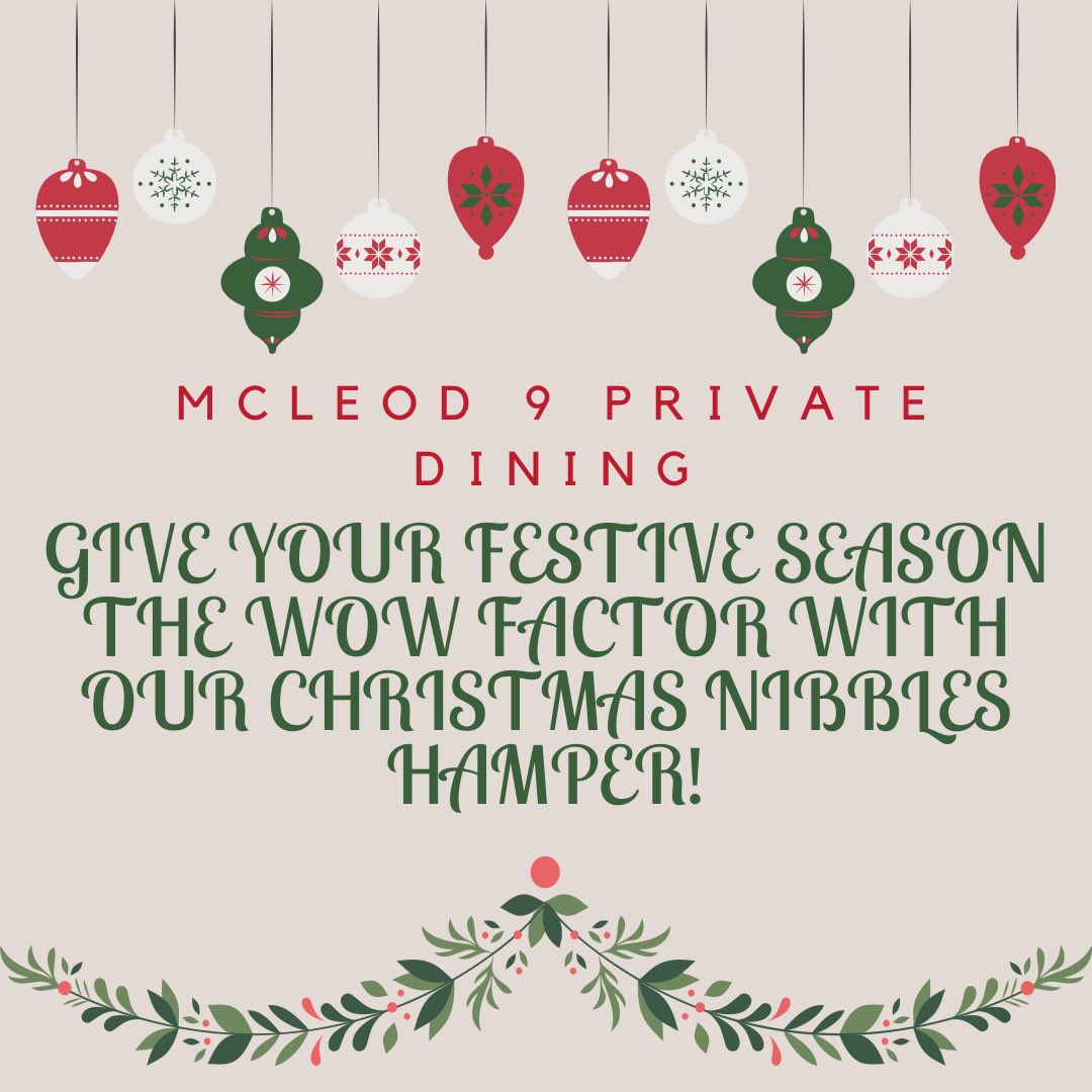 JoeMcleod93's tweet photo. Throughout December across the North West we have my Mcleod 9 Christmas Nibbles Hamper available to order for delivery. £45, serves 2, email privatedine9@gmail.com to order yours! Menu attached. 3 days notice required to prepare all orders. Please rt! 💥👨‍🍳💥 https://t.co/ejl55aCCHh
