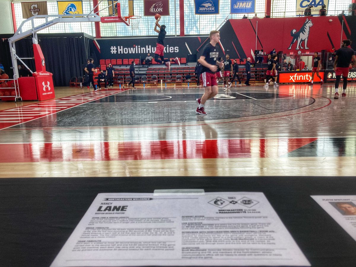 College basketball Nice to be back #HowlinHuskies #Northeastern #umass #CollegeBasketball