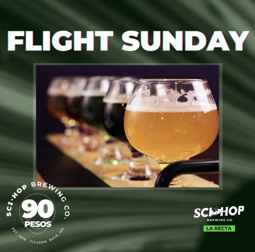 Hopheadschannel's tweet photo. Ven a probar nuestras #cheves🍺 con la Promoción de Domingo: Flight a 90 pesos en Sci-Hop La Recta👽.#flightsunday #hophead #tomarlocal https://t.co/Vu1aKxJAVb