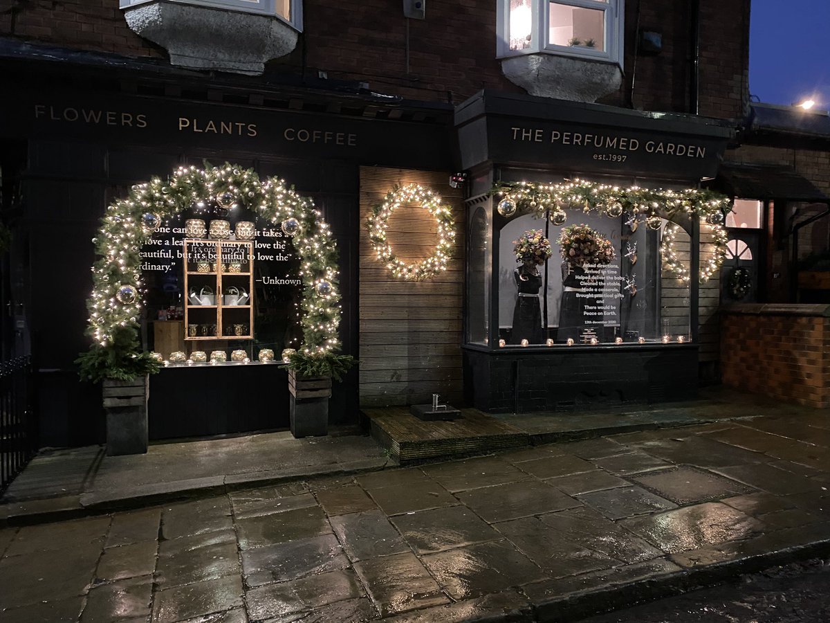 Our 13th December 2020 advent window is complete.... it’s been a long hard slog but it’s been worth all the effort. THREE WISE WOMEN !!! and a man with a drill to complete the installation 🎄🎄#theperfumedgarden #leeds #chapelallerton #loveleeds #advent #adventcalendar #christmas