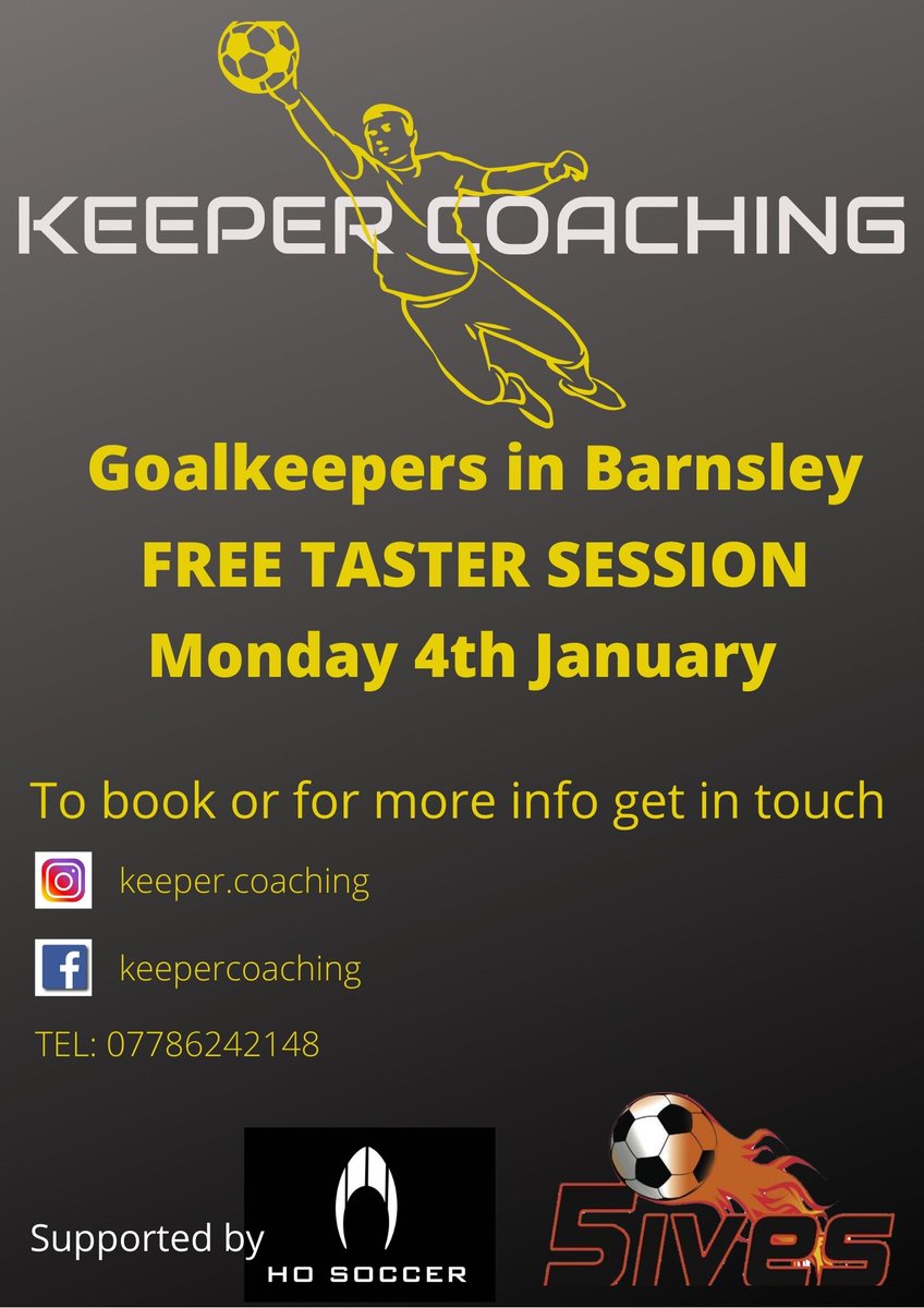CoachingKeeper's tweet image. Goalkeeper in #Barnsley Keeper Coaching starting in the new year. Contact for more info!!
#grassrootsfootball #barnsleyfc #sundayleague