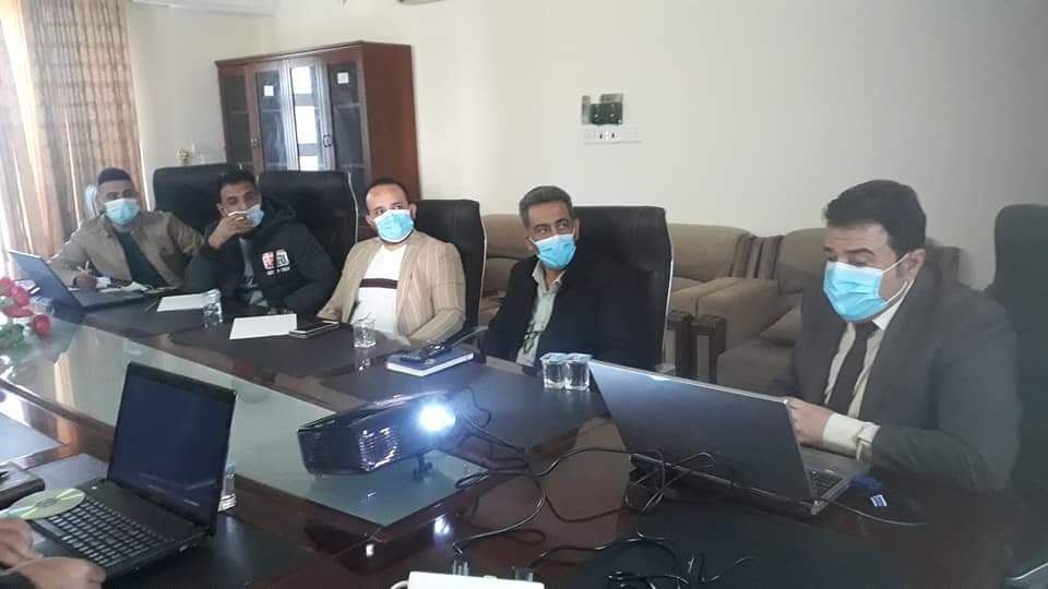 RAFATNAEL's tweet photo. Giving a lecture on applications of remote sensing in the fields of water resources and agriculture for a group of employees of the IRAQI Ministry of Water Resources https://t.co/DOXPoBQz6q