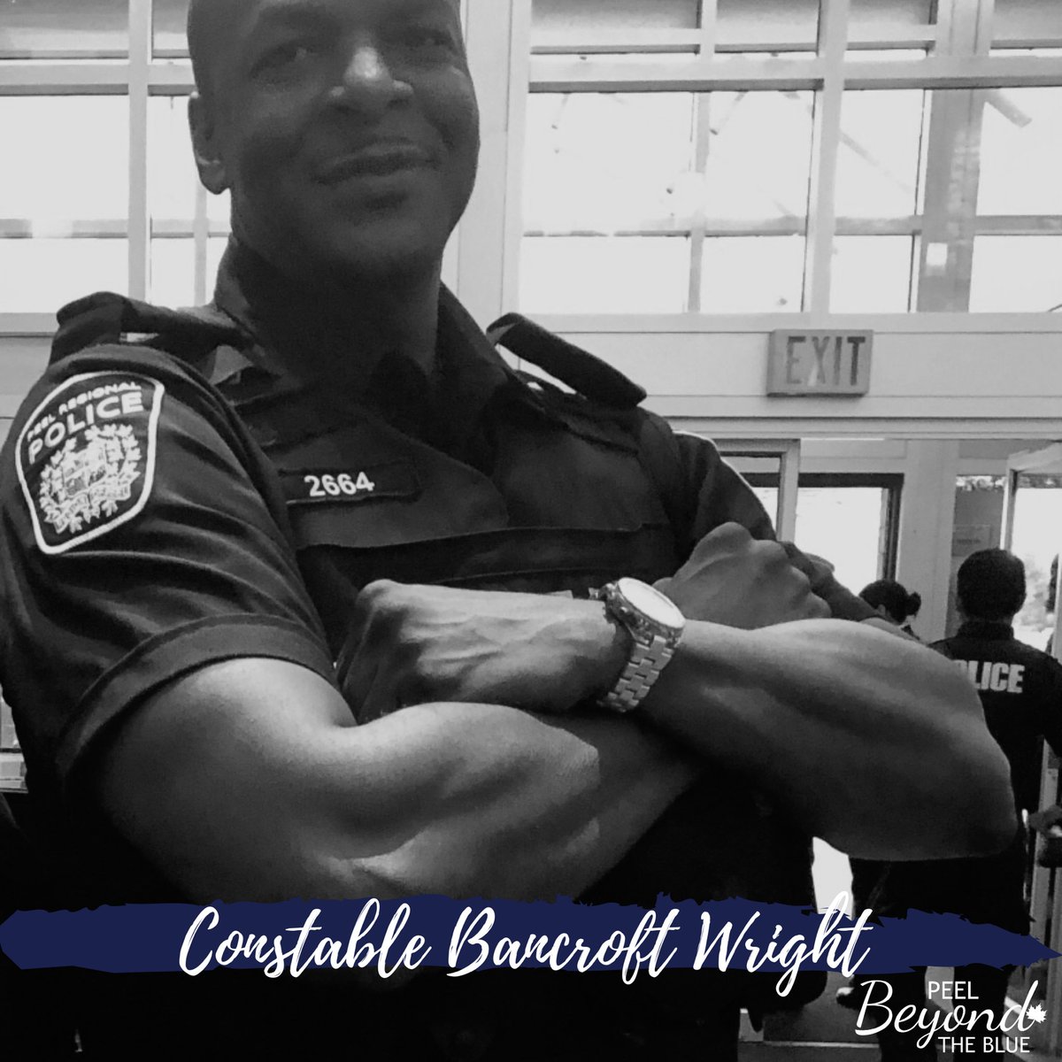 It is with deep sadness we share the loss of our brother in blue.
Peel Beyond the Blue expresses our condolences to the family, friends &amp; colleagues of Peel Regional Police Constable Bancroft Wright. 
He was and will always be an icon in our community. He will be missed.