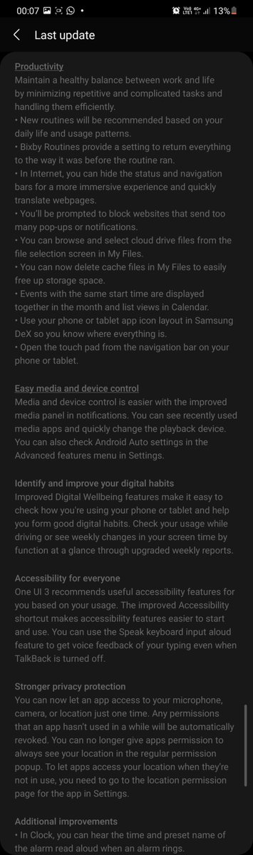 There are some other new features too, but I guess it's not too important since I only give you a glance at things that couldn't be seen unless you see them for yourselves. You can see those new features below.Oh, and the face unlock also becomes faster and more accurate!
