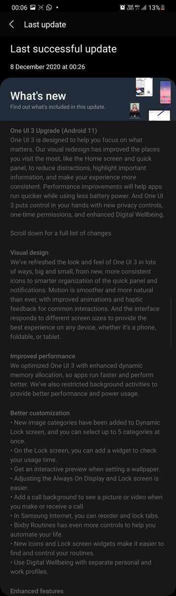 There are some other new features too, but I guess it's not too important since I only give you a glance at things that couldn't be seen unless you see them for yourselves. You can see those new features below.Oh, and the face unlock also becomes faster and more accurate!