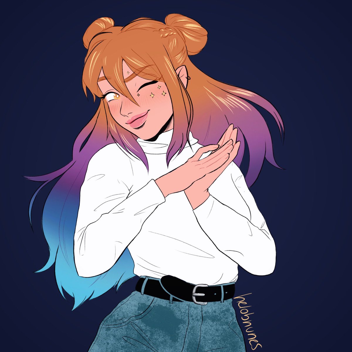 OutraHelo's tweet photo. #BokuNoHeroAcademia #bnhaoc #fanart #digitalart #digitalpainting #digitaldrawing #BNHAfanart 
Her name is Rana and soon We all gonna get to know a little bit more about her and her quirk https://t.co/UwYxNNmnt5