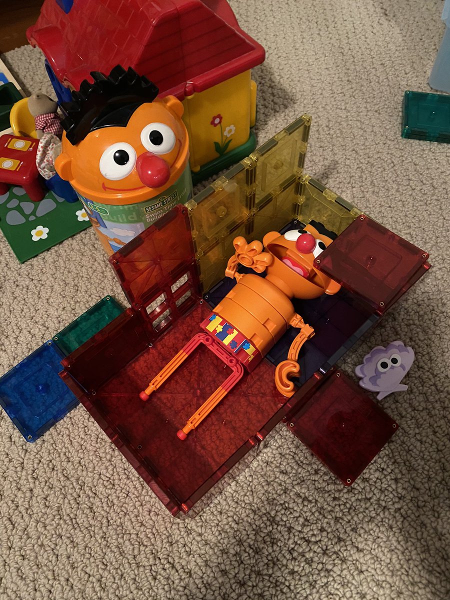 Came upon this mildly cursed scene while picking up toys