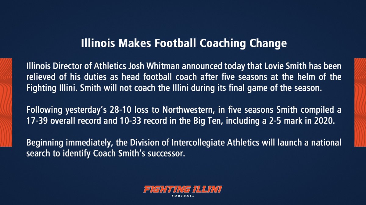 Illinois Football tweet media