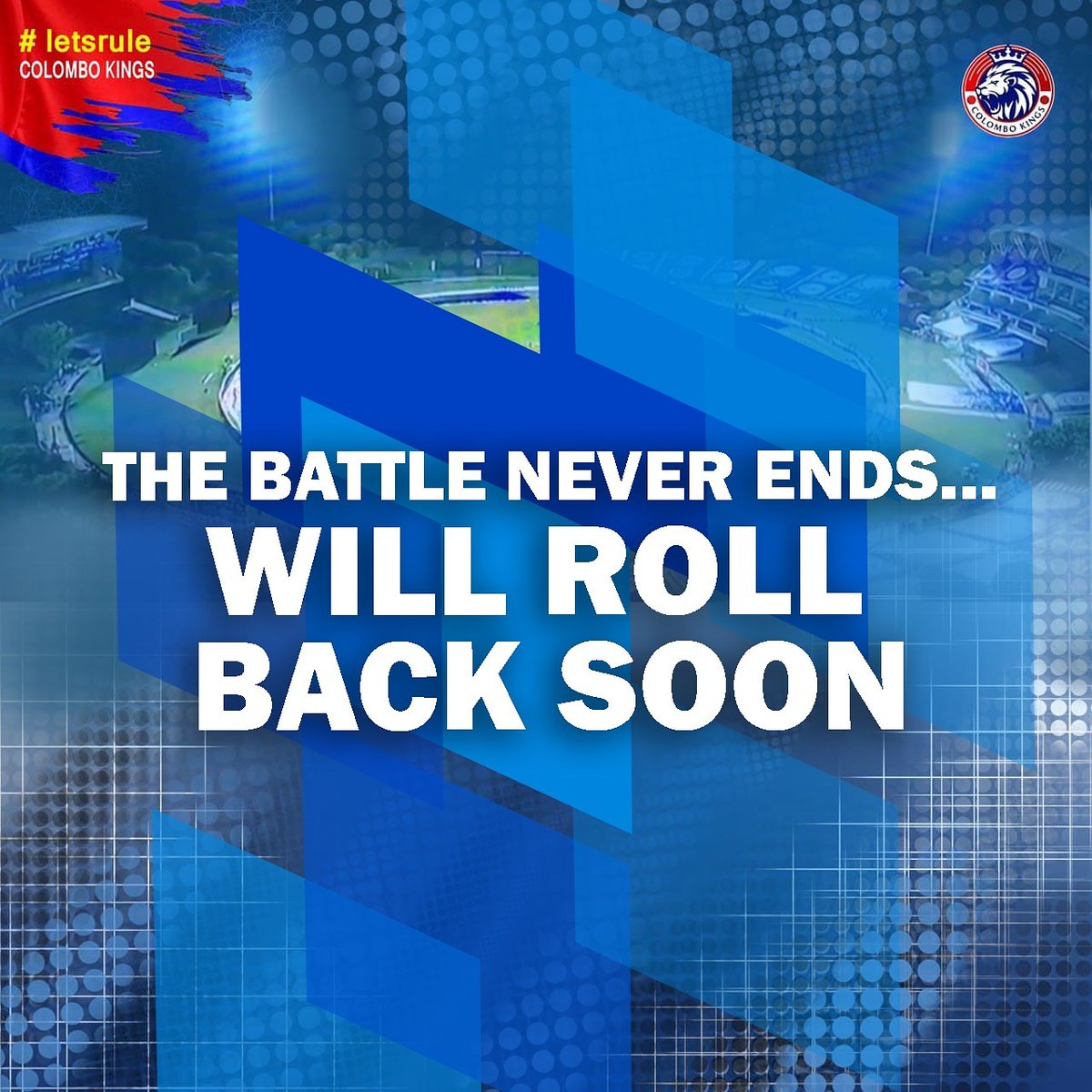 It was a wonderful journey.
LPL is talent, LPL is perseverance.
We thank LPL, all our supporters, well wishers and fans for your love and support.
Congratulations  Galle Gladiators.
The battle never ends for the kings. We will roll back soon.