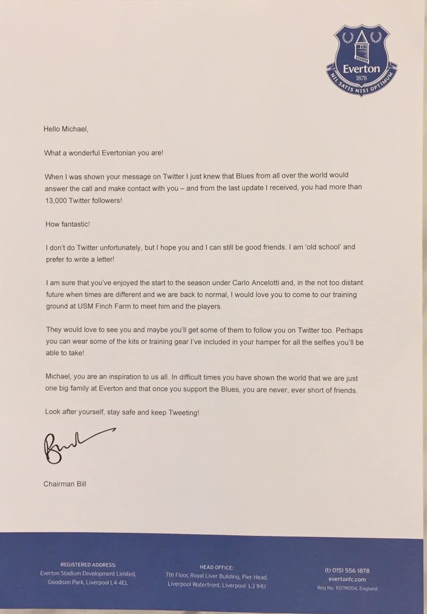MD_EFC1878's tweet photo. Class touch from Bill Kenwright this is absolutely amazing 💙💙💙🔵🔵🔵 https://t.co/lr0IbpO3O6