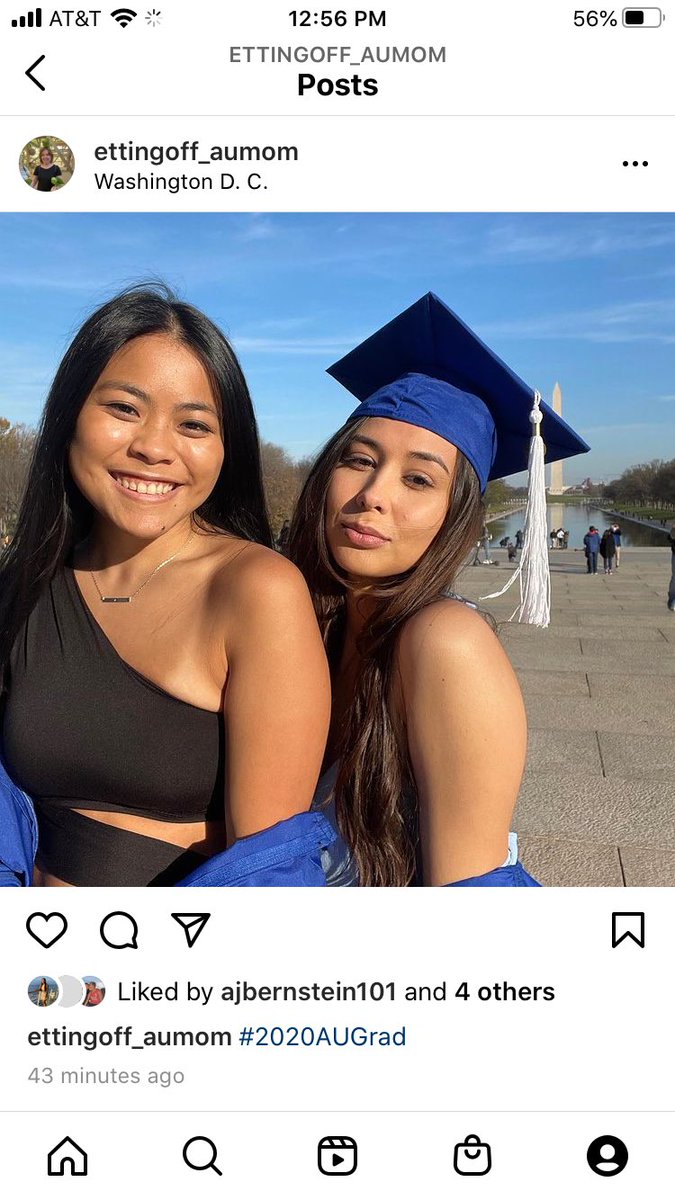 AnEttingoff's tweet photo. #2020AUGrad  Congratulations Annie and Star! https://t.co/UN1hLtyK7x