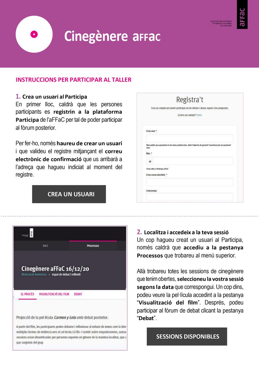 VallbonaAmpa's tweet photo. CINEGÈNERE - aFFaC

Taller de cinegènere que tindrà lloc el proper dimecres 16 per la tarda, en modalitat virtual. https://t.co/cWeRqkg2HD