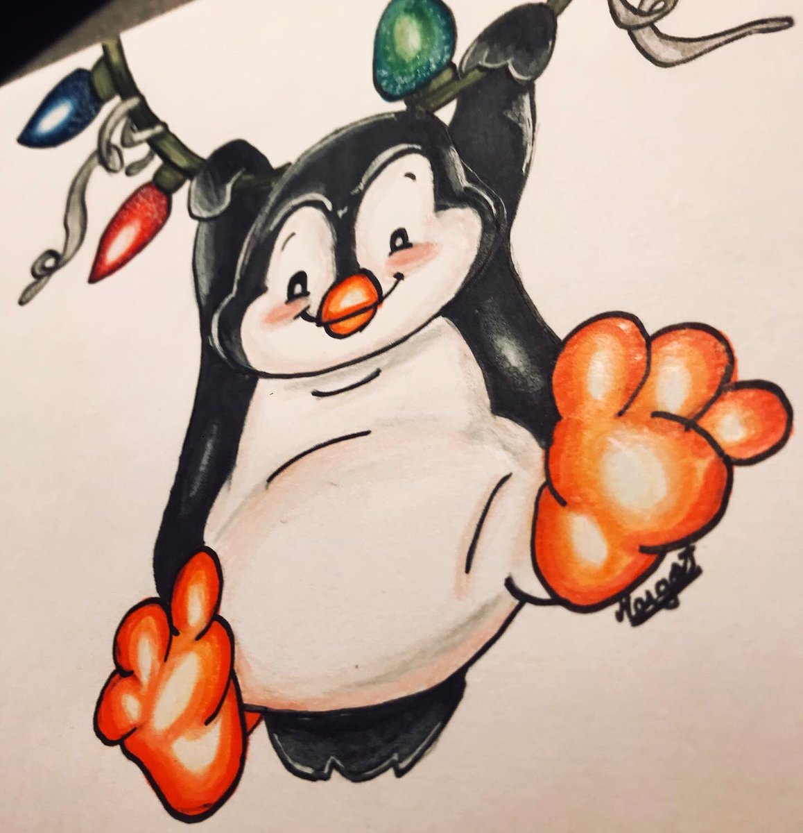 MargotMatito's tweet photo. 🐧🐧🐧

• #drawing #pinguin #pinguins #ampoules #dessin #dessindenoel #christmasdrawing #christmastree #christmas #pinguinnoel #artmatito #matito #noel #promarkersdrawing #promarker #promarkers #fabercastell #fabercastellfrance #cute #mignon #noel2020 #christmas2020drawing https://t.co/oByoMkZyjP