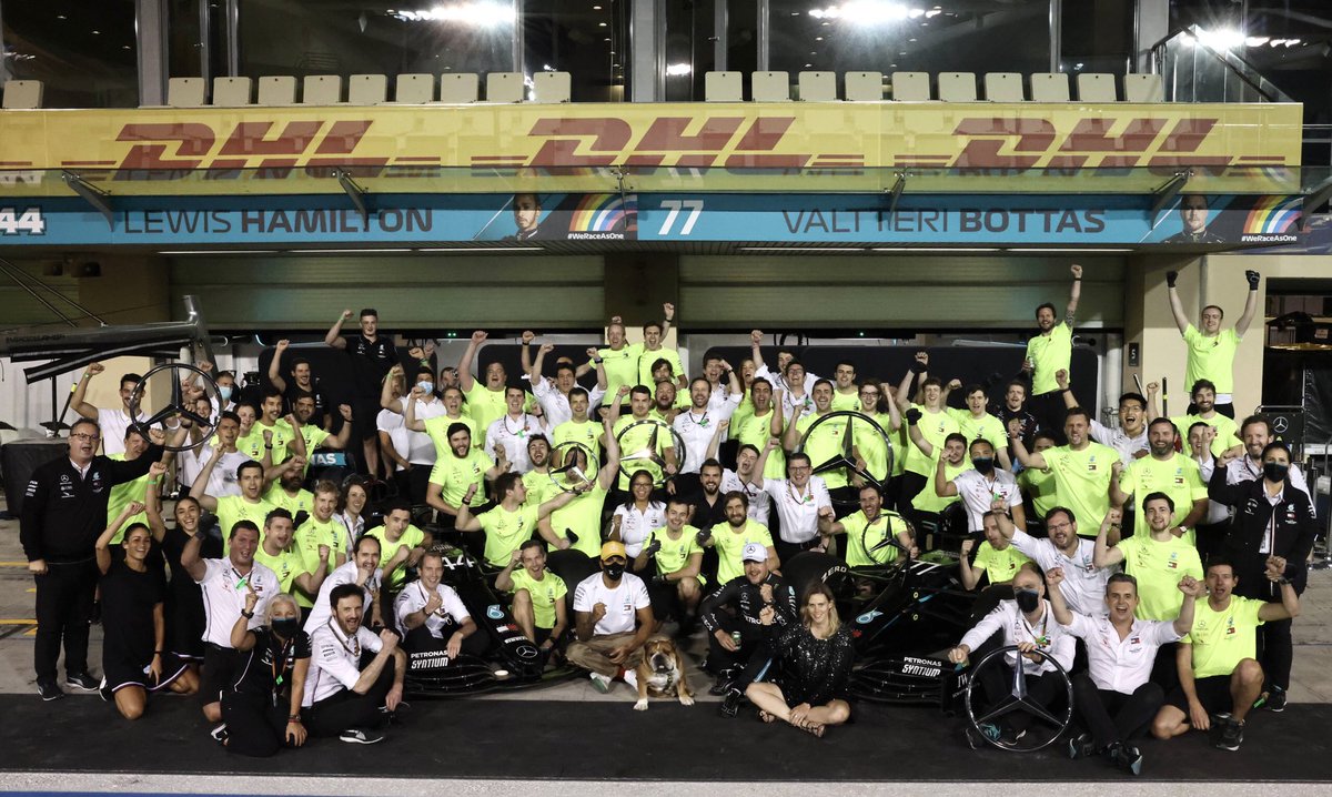 MercedesAMGF1's tweet photo. 13 wins 
15 poles 
25 podiums 
28 front rows 
860 laps led 

This year we made #HIS7ORY! 🙌

#AbuDhabiGP https://t.co/4z9mIsQgLE