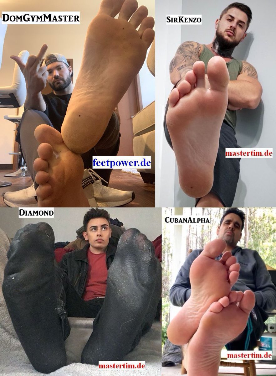 kingtim2012's tweet photo. Happy sunday #footslaves + fans of hot #malefeet just updated the Top 51-60 of your fav #footmasters is it #romanianmaster as #sirkenzo or #ukmaster #diamond or an #americanmaster like #domgymmaster or #cubanalpha vote on #footkingspoll for best #footdom https://t.co/Wop0uJkC1j https://t.co/hahjBsgbJE