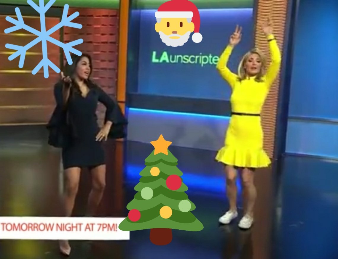 watchertv2000's tweet image. Favorite Elf @DaynaDevon and MiniskirtBabe Elf @mtelles #LAUnscripted