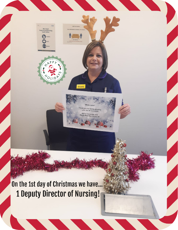 JulietShurvint1's tweet photo. On the 1st Day of Xmas Solihull Community Services would like to share a message from our Deputy Director Of Nursing, Div 7 @UHBcommunity.
 A big thank you to all staff in the Division for being so amazing &amp; incredible during 2020. Merry Christmas &amp; a Happy New Year to you all https://t.co/2pPkVFSded