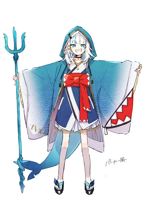 Japanese clothing design Gura?
#gawrt 
