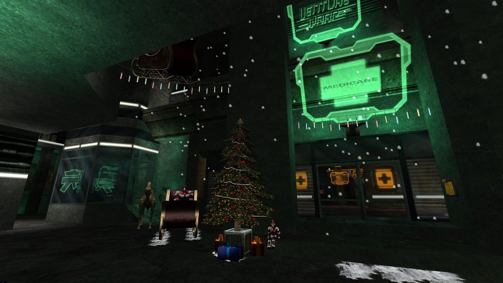 OfficialNeocron's tweet photo. He’s making a list, checking it twice;
Gonna find out who’s naughty or nice... 🎶 
S.A.N.T.A BOT is coming to town! 🎵 https://t.co/x3t28GDk0y