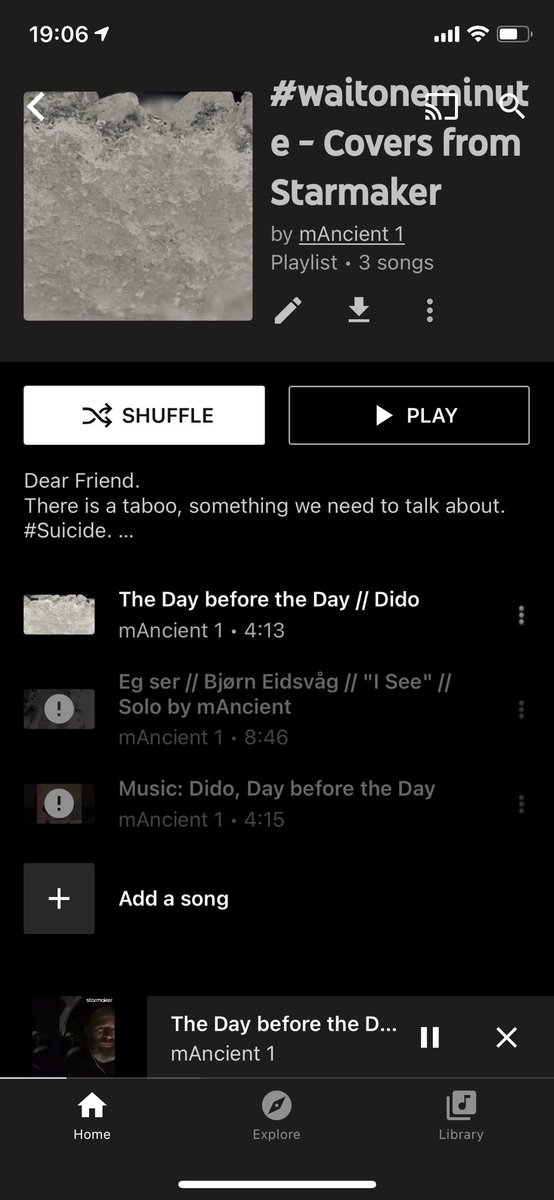 mancient_com's tweet photo. The music business is getting ๐คฏ.
I have a project, #waitoneminute. A #SuicideAwareness project.
And I don't care one iota about the proceeds. These are all covers, and the rights owners can get the proceeds.
Look at the first screenshot from @youtubemusic... @didoofficial ๐ https://t.co/XTMeo3hLYX