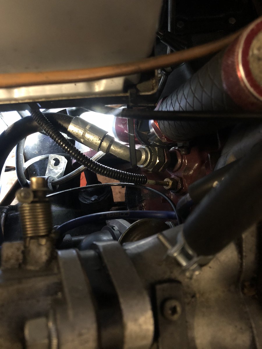 aohereng's tweet photo. Ok, starter sorted on the #mg #magnette that was as tricky as I remembered. Now for some new petrol and a replacement filter for the #filterking , currently black and horrible, something to do with bio ethanol @TheAvantist ? https://t.co/FQcB7C9fAt